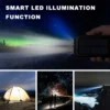 20000mAh Solar Power Bank with Flashlight Outdoor Portable Charger 4 Outputs LED Lights for Camping Emergency