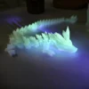 3D Printed Luminous Black Dragon Ornament Simulation Model Animal Chinese Decoration Creative Couple Child Gift Wholesale
