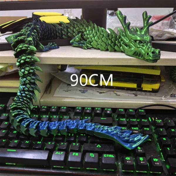 S5df5845fa0064c77a20a20c2c6d5c5718.webp 30CM 90cm 3D Printed Conjoined Divine Dragon Ornaments Joints Can Move Creative Dragon Plants Rockery Fish Tank Decoration