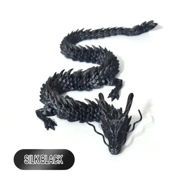 90cm Huge 3D Printed Joint Mobility Loong Figurines Ornaments Creative Dragon Plants Rockery Fish Tank Landscaping Decoration