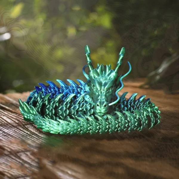 Sf72fb9cc05f44859bde90e44fdbb8933j.webp 30CM 90cm 3D Printed Conjoined Divine Dragon Ornaments Joints Can Move Creative Dragon Plants Rockery Fish Tank Decoration