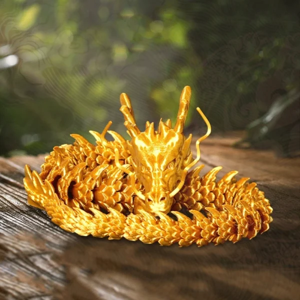 Sfeb045dd994b4f3e98e50d2800fbe786u.webp 30CM 90cm 3D Printed Conjoined Divine Dragon Ornaments Joints Can Move Creative Dragon Plants Rockery Fish Tank Decoration