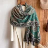 S2769c4d234434a188dc5e5cabba33b19k.webp 2023 New Fashion Winter Warm Thick Soft Cashmere Luxury Brand Jacquard Scarf Women Neckerchief Bandana Shawl Headband Bufanda