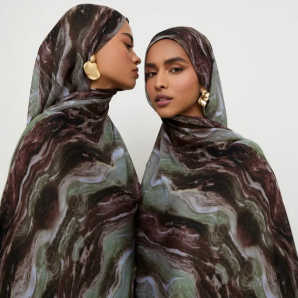 S2f42f8df9c4741d8b234366a1692fbd6M.webp Watercolor Print Hijab Muslim Marble scarf Soft Breathable Sun Protection Lightweight Summer beach Wrap for Women