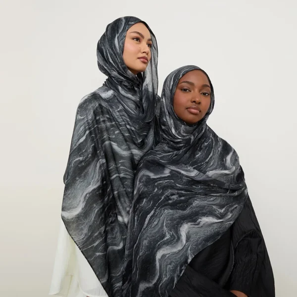 S431c58de931846aaabf219b559785524h.webp Watercolor Print Hijab Muslim Marble scarf Soft Breathable Sun Protection Lightweight Summer beach Wrap for Women