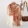 S67c012884b63416db91c92b072471c609.webp Watercolor Print Hijab Muslim Marble scarf Soft Breathable Sun Protection Lightweight Summer beach Wrap for Women