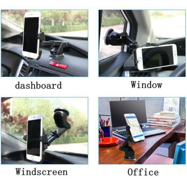 0ea82bc1-3ea8-4392-a240-b461049ed280.jpg 360 Rotatable In Car Suction Phone Holder Dashboard Windscreen Universal Mount