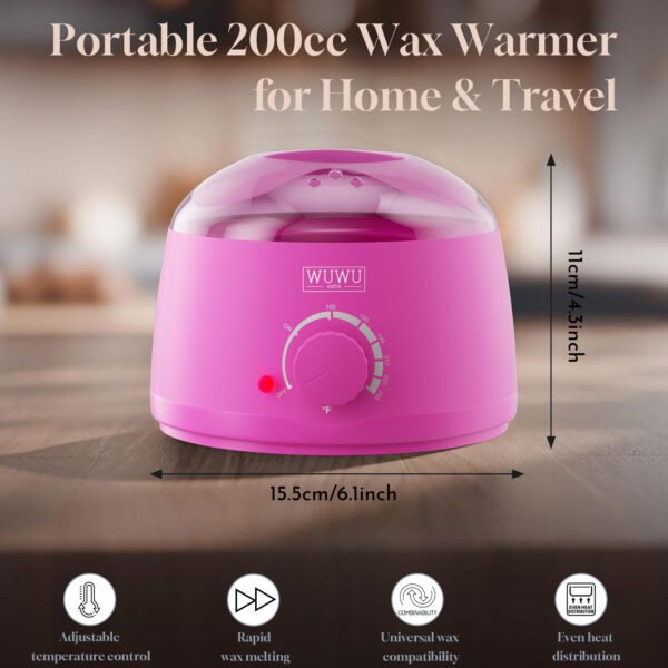 108f50d8-4c11-46d4-9871-31f502c517ff.jpg WUWUVISTA Wax Warmer Kit Professional Depilatory Set With Silicone Bowl, Portable & Easy To Clean, Perfect For Sensitive Skin, Full Body, Face & Bikini Area Great Gift For Her, Him, Or Anyone