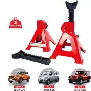 5956f74c-689f-44e9-bba5-ef4d1b8ecde8.jpg 2Pcs Axle Stands FloorJack Heavy Duty Lifting 3 Ton Capacity Stand Car Carava