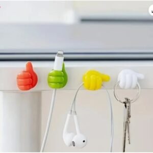 59e5fa33-6649-4bf7-a09a-a806207030ad.jpg 10Pcs Thumb Shape Key Hooks Multifunctional Clip Holder Small Hand Wall Hooks