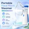 7a196397-085b-4698-9805-6ed52a55024b.jpg 2026 Portable Facial Steamer Nano-Ion Mist For Moisturizing Eyes & Face, Spa-Quality Hydration Fathers Day Gift