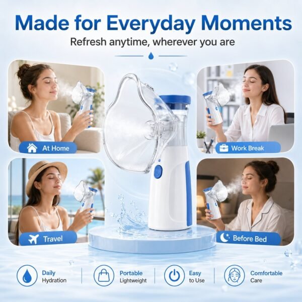 9152c6a0-e613-4de0-924d-605facfdcba2.jpg 2026 Portable Facial Steamer Nano-Ion Mist For Moisturizing Eyes & Face, Spa-Quality Hydration Fathers Day Gift