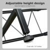 2 Tier Iron Microwave Oven Rack Stand Storage Holder Kitchen Corner Shelf Black