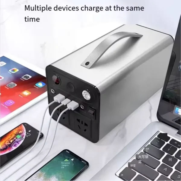 H04ed4b9c370e454683babd0ed01b568d6.webp Camping Emergency Solar Power Station 300W/220W 90000mah Power Bank Solar Generator Mobile Power Storage for RV off Grid