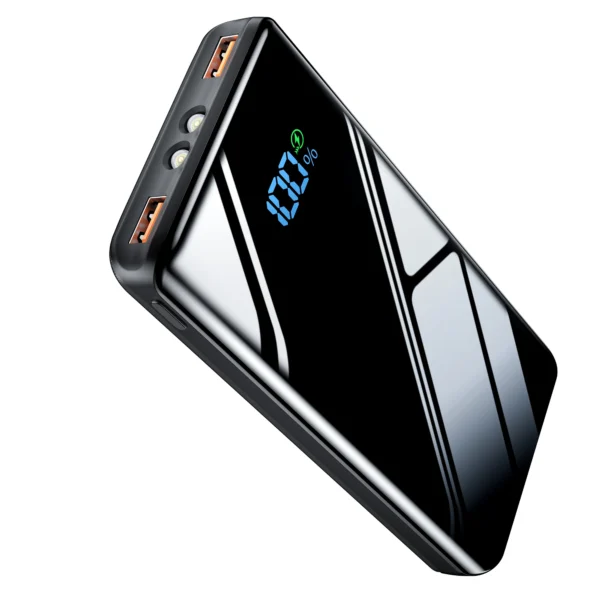 H32b75ebe205c4af888e2f2e8dcee10c7m.webp Full Screen Mirror Battery Pack QC4.0 PD20W Fast Charging Ultra-thin Compact Digital Display 20000mAh Portable Charger Micro USB