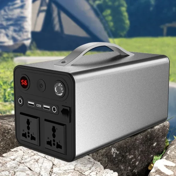 H77a2c411eff64f4fa95d611d86dc949cj.webp Camping Emergency Solar Power Station 300W/220W 90000mah Power Bank Solar Generator Mobile Power Storage for RV off Grid