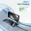 H86cbcb0256454d0b9e31e59b3706fb05c.webp Full Screen Mirror Battery Pack QC4.0 PD20W Fast Charging Ultra-thin Compact Digital Display 20000mAh Portable Charger Micro USB