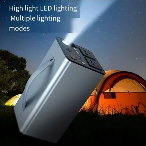 H9f3e83db05594219bd9013160c32ce40t.webp Camping Emergency Solar Power Station 300W/220W 90000mah Power Bank Solar Generator Mobile Power Storage for RV off Grid