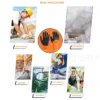1Pair Winter Waterproof Work Safety Thermal Gloves Anti-Slip Grip Rubber Garden Gloves For Worker Builder Hands Protection