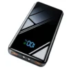 Hfdceb6159d364cca9cb2f142108eeff6b.webp Full Screen Mirror Battery Pack QC4.0 PD20W Fast Charging Ultra-thin Compact Digital Display 20000mAh Portable Charger Micro USB