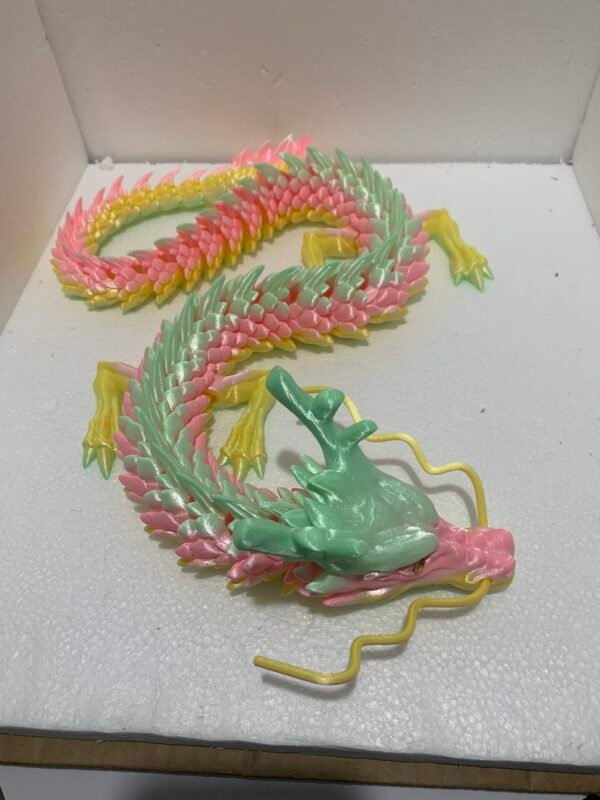 90CM 3D Printed Articulated Dragon Toy Flexible Jointed Dragon Fidget Gift