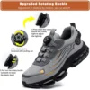 Comfortable Men's Safety Shoes Durable Men's Work Shoes Anti Smash Puncture Proof Factory Grade Outdoor Construction Footwear