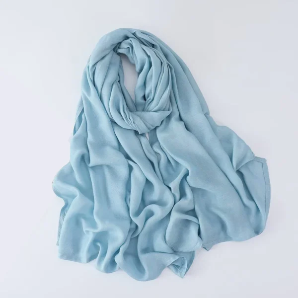 70*180CM Modal Hijab Modal Double Needle Wide Band Hijab Scarf, Soft Muslim Head Wrap Shawl for Women -Breathable Stretchy Cover