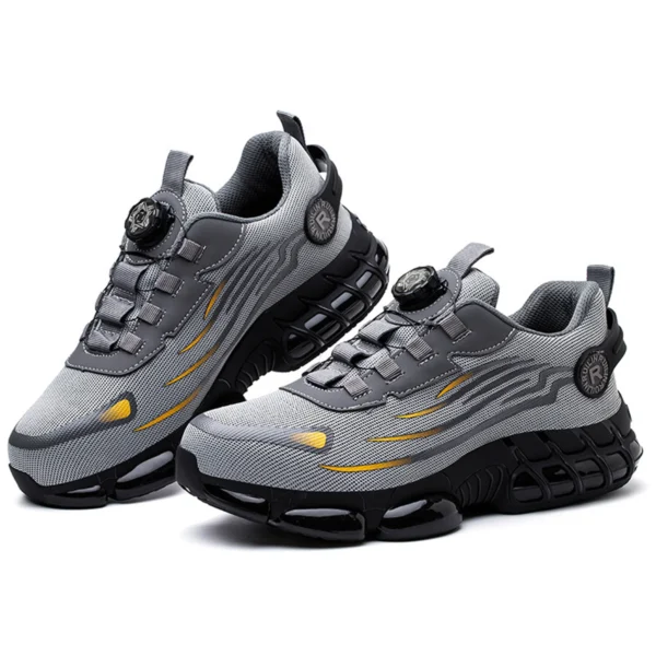 Comfortable Men's Safety Shoes Durable Men's Work Shoes Anti Smash Puncture Proof Factory Grade Outdoor Construction Footwear