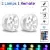 16 Colour LED Underwater Lights with Remote – Battery Operated RGB Party Lights