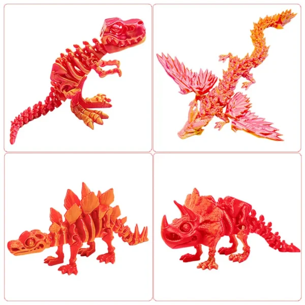 S141b9bdc09cd4cbfa0dee7dba4dba7eb3.webp 3D Printed Dragon Toy with Movable Wings – Flexible Articulated Dragon