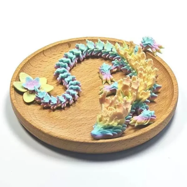 3D Printed Sakura Dragon Toy – Flexible Articulated Dragon with Moving Joints