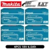 S162cf1c3f374478c9635086284b7c8a8m.webp Makita 18V High‑Capacity 6.0Ah Lithium‑ion Battery Fit BL1860B BL1850B BL1840 BL1830 BL1815 Cordless Power Drill Battery Pack