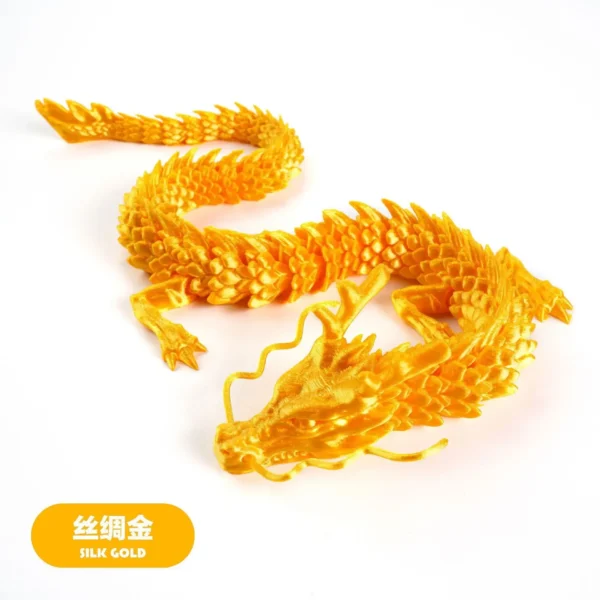 30cm 3D Printed Conjoined Dragon – Flexible Articulated Dragon Ornament