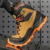 High-Top Safety Boots Men Indestructible Steel Toe Work Boots Anti-Smash Puncture-Proof Safety Shoes Men Work Shoes