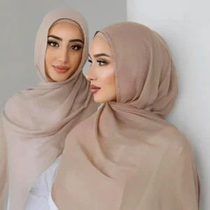 S1ddf60cc8ea34b3cb651e967b9c10648e.webp 70*180CM Modal Hijab Modal Double Needle Wide Band Hijab Scarf, Soft Muslim Head Wrap Shawl for Women -Breathable Stretchy Cover