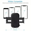2-in-1 Car Phone Mount | Long-Arm Suction Cup Holder | Air Vent Clip Mount | Hands-Free Phone Stand | Universal Car Phone Holder for Smartphones