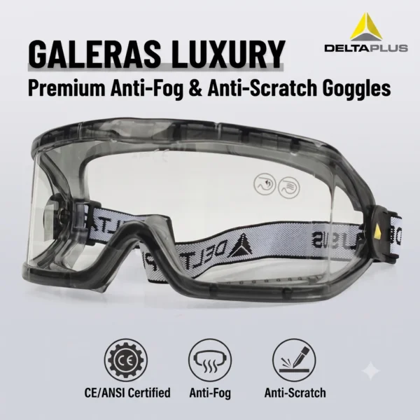 DELTAPLUS Safety Goggles Over Glasses Engineering Ppe For Home And Workshop Gafas De Seguridad Industrial Lentes Clear z87.1