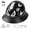 ANSI Full Brim Safety Helmet with Goggles Reflective Stickers HDPE Lightweight Sunshade Breathable Vented Construction Hard Hat