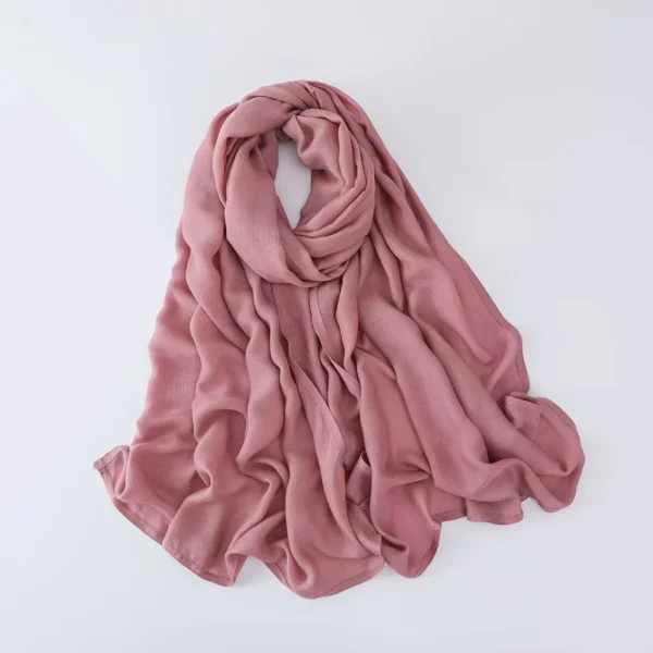 70*180CM Modal Hijab Modal Double Needle Wide Band Hijab Scarf, Soft Muslim Head Wrap Shawl for Women -Breathable Stretchy Cover