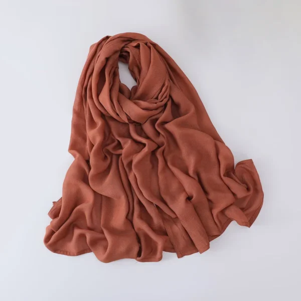 70*180CM Modal Hijab Modal Double Needle Wide Band Hijab Scarf, Soft Muslim Head Wrap Shawl for Women -Breathable Stretchy Cover