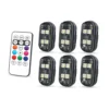 2/4pcs Wireless LED Strobe Lights Car Decor Atmosphere Light, 8 Colors Rechargeable Led Lights Anti-Collision LED Warning Light