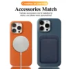 Premium Crossbody Lanyard Real Leather Case for IPhone 17 Pro Max 18PRO 16 15 14 Business Cowhide Back Cover Magnetic Shockproof