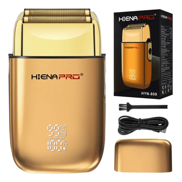 S36326c5505c14f6a9ee92ea06d6a4a24y.webp HIENA Shaving Machine Men Electric Shaver Hair Clipper Rechargeable Metal Housing Pro Electric Shaver for Men Electric Home