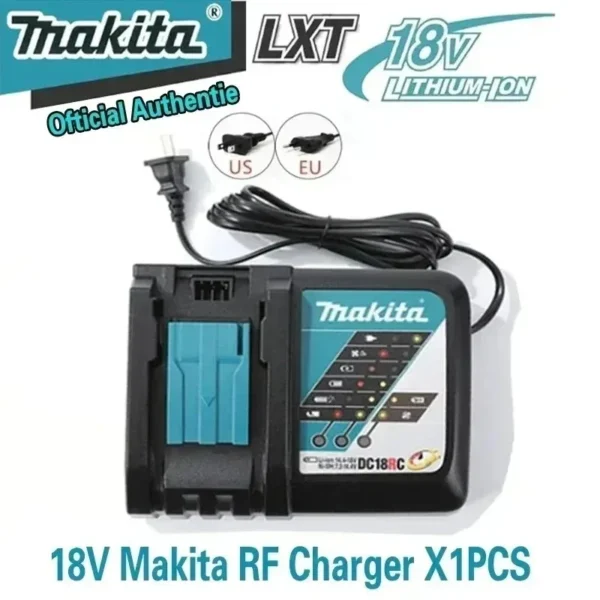 S3718cc901eb9456c84a31cfbe6379344Q.webp Makita 18V High‑Capacity 6.0Ah Lithium‑ion Battery Fit BL1860B BL1850B BL1840 BL1830 BL1815 Cordless Power Drill Battery Pack