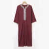 S3abf3c7221ad47e897453c78b9e4e4726.webp Muslim Men Long Robe Jubba Thobe Embroidery Abaya Saudi Prayer Dishdasha Ramadan Dubai Islamic Abayas Gown 2025 Morocco Kaftan