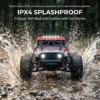 1:14 4WD RC Off-Road Truck – 65KM/H High-Speed Waterproof Remote Control Car with LED Lights