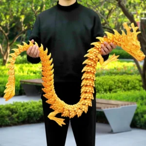 30cm 3D Printed Conjoined Dragon – Flexible Articulated Dragon Ornament