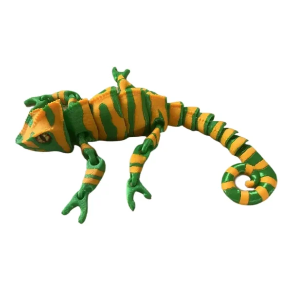 S45a93780a9b24f20b98ba3c434b514c5V.webp 3D Printed Chameleon Dragon Toy – Flexible Multi-Joint Articulated Figure