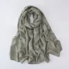70*180CM Modal Hijab Modal Double Needle Wide Band Hijab Scarf, Soft Muslim Head Wrap Shawl for Women -Breathable Stretchy Cover