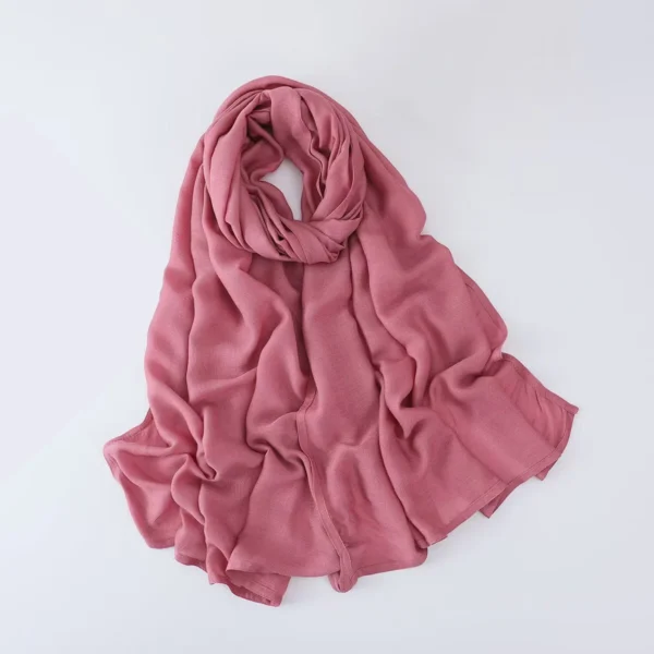 70*180CM Modal Hijab Modal Double Needle Wide Band Hijab Scarf, Soft Muslim Head Wrap Shawl for Women -Breathable Stretchy Cover
